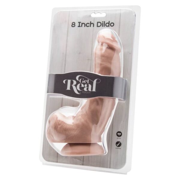 Get Real – Dildo 20.5 Cm Con Testiculos Natural - Imagen 2