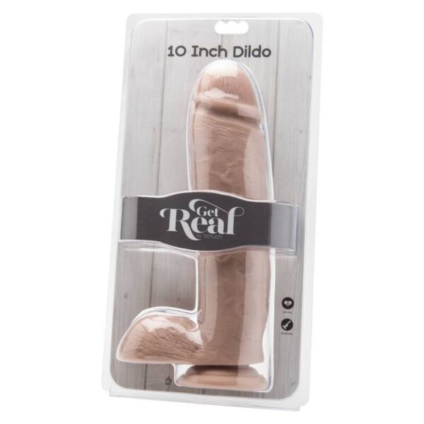 Get Real – Dildo 25.5 Cm Con Testiculos Natural - Imagen 2