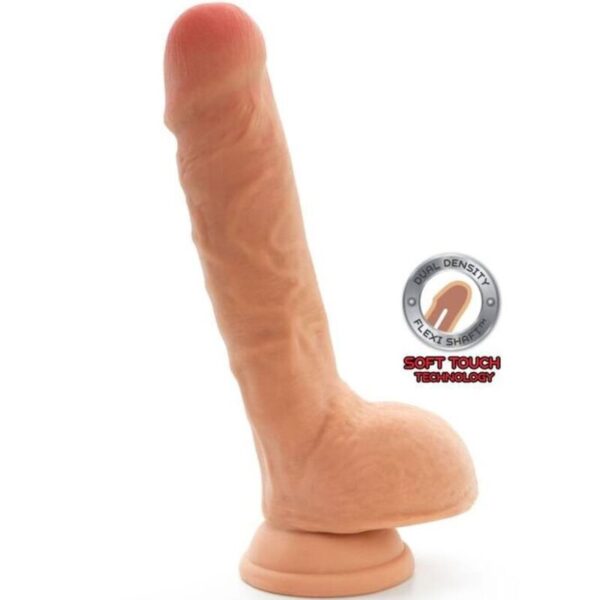 Get Real – Dual Density Dildo 18 Cm Con Testiculos Natural