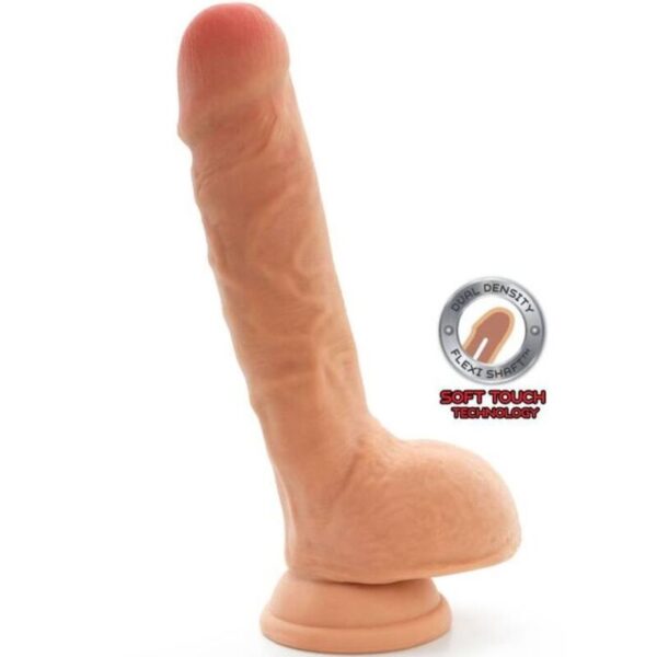 Get Real – Dual Density Dildo 25.5 Cm Con Testiculos Natural