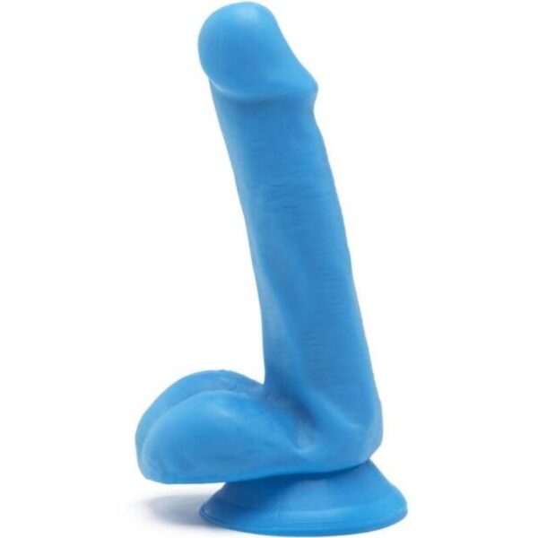 Get Real – Happy Dicks Dildo 12 Cm Con Testiculos Azul