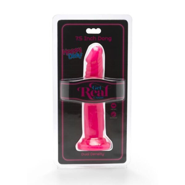 Get Real – Happy Dicks Dong 19 Cm Rosa - Imagen 2