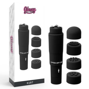 Glossy – Pocket  Kurt Masajeador Negro