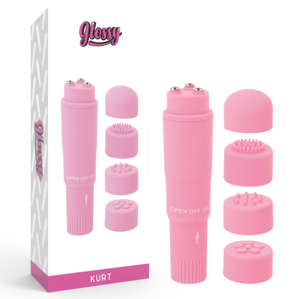 Glossy – Pocket  Kurt Masajeador Rosa
