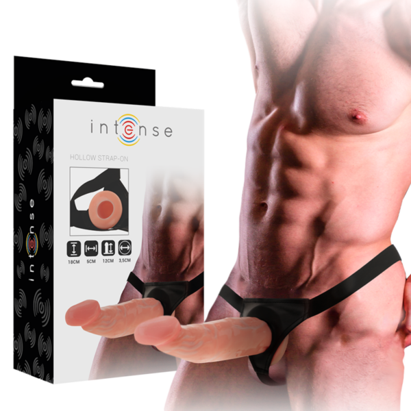 Intense – Arnés Hueco Con Dildo 18 X 3.5 Cm - Imagen 2