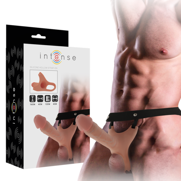 Intense – Arnés Hueco Con Dildo Silicona 16 X 3.5 Cm - Imagen 2