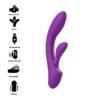 Intense – Luigi Vibrador Rabbit Silicona Liquida Morado