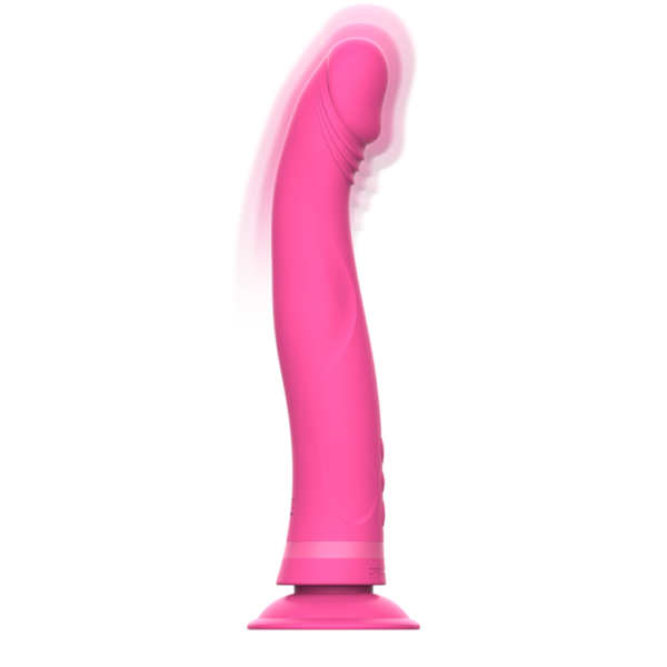 Intense – Michelangelo Dildo Vibrador Silicona Rosa - Imagen 2