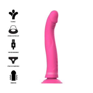Intense – Michelangelo Dildo Vibrador Silicona Rosa