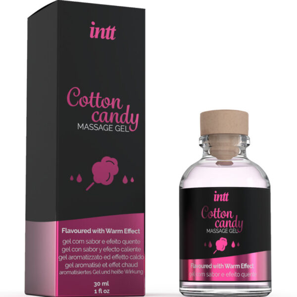 Intt – Gel DE Masaje Con Sabor a Algodón DE Azucar Y Efecto Calor - Imagen 2