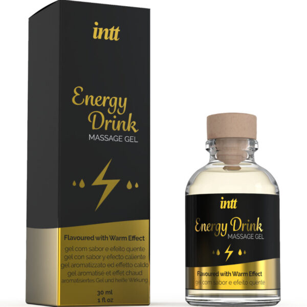 Intt – Gel DE Masaje Con Sabor a Bebida Energetíca Y Efecto Calor - Imagen 2