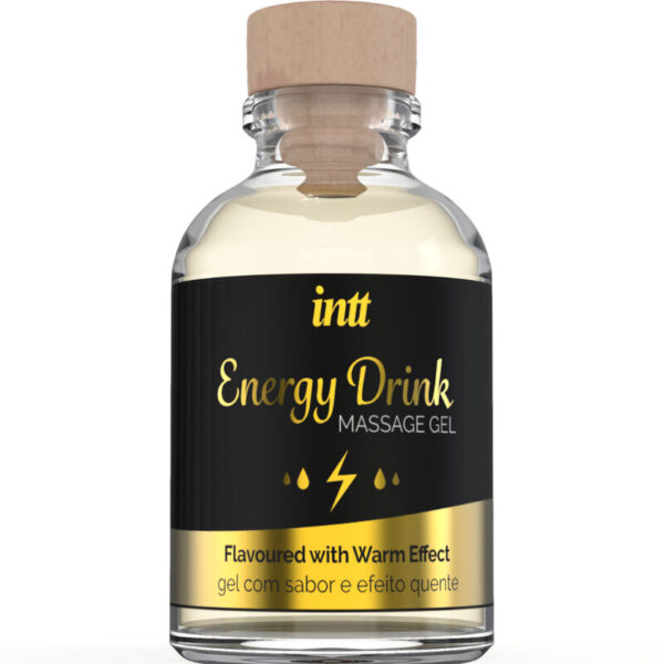 Intt – Gel DE Masaje Con Sabor a Bebida Energetíca Y Efecto Calor