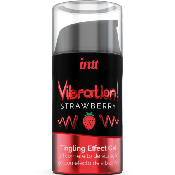 Intt – Potente Estimulante  Íntimo Gel Vibrador Liquido Fresa 15ml