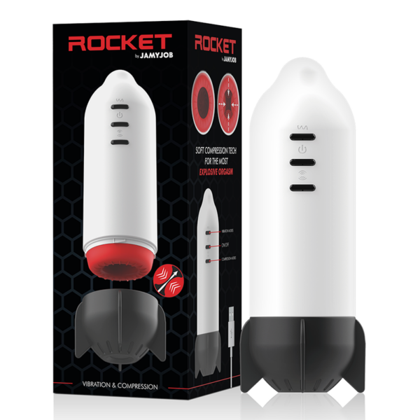 Jamyjob Rocket Masturbador Tecnología Soft Compression Y Vibracion - Imagen 2