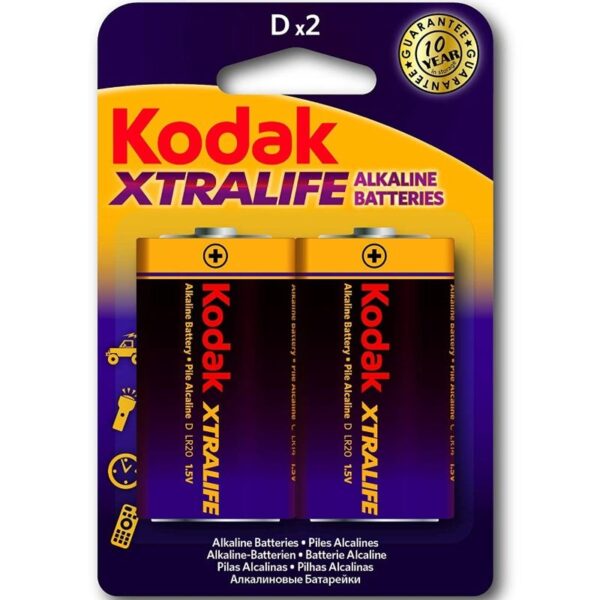 Kodak – Xtralife Pilas Alcalinas D Lr20 1.5v
