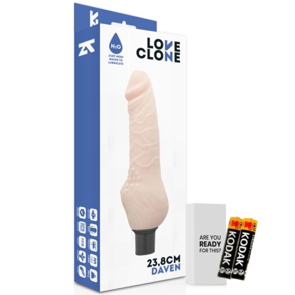 Loveclone Daven Self Lubrication Realistico 23.8 Cm - Imagen 2