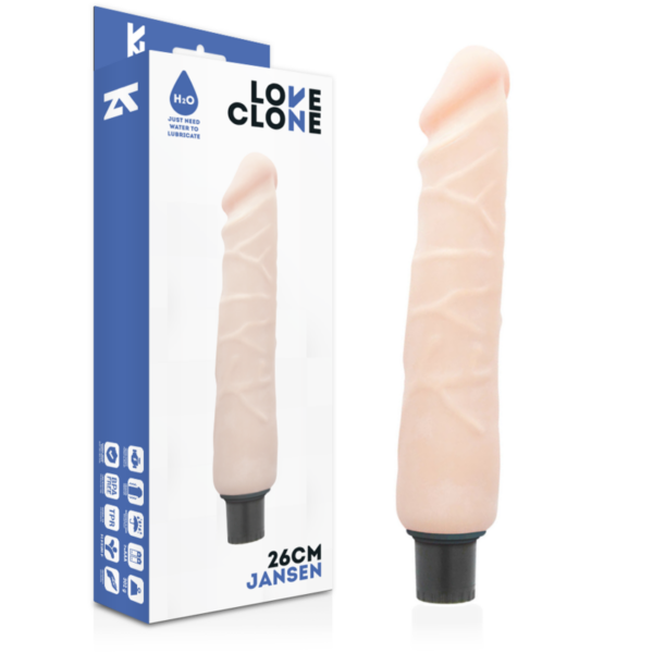 Loveclone Jansen Self Lubrication Vibrador 26cm - Imagen 2