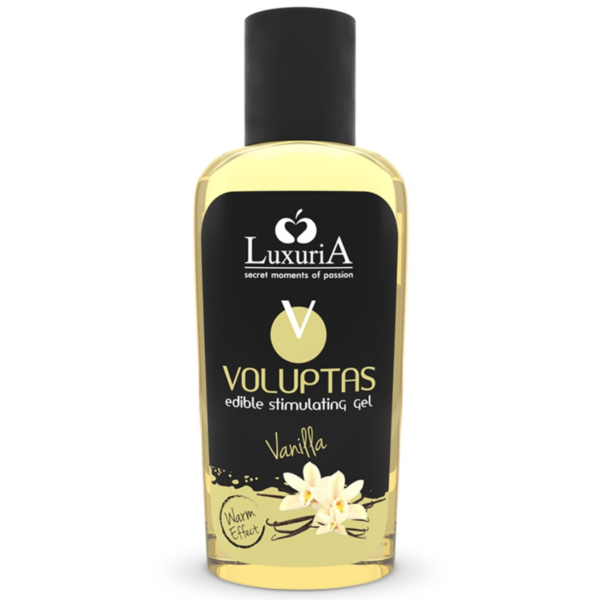 Luxuria Voluptas Gel Masaje Comestible Efecto Calor – Vainilla 100 Ml