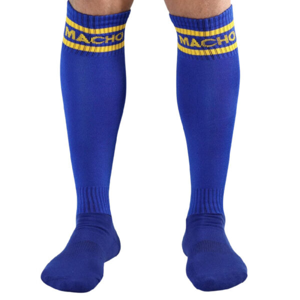 Macho – Calcetines Largos Talla Unica Azul