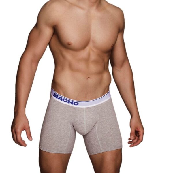 Macho Mc087 Boxer Largo Gris Talla S