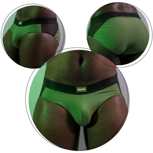 Macho Ms23v Calzoncillo Brief Green Colors L/xl