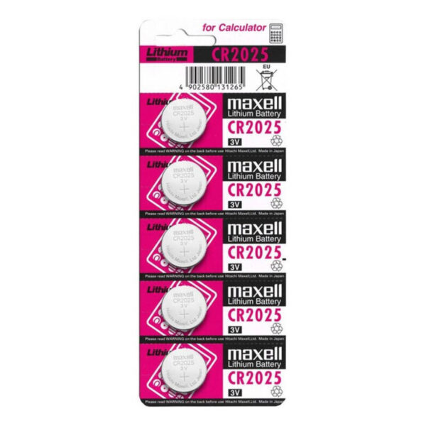 Maxell Pila Boton Litio Cr2025 3v Blister*5
