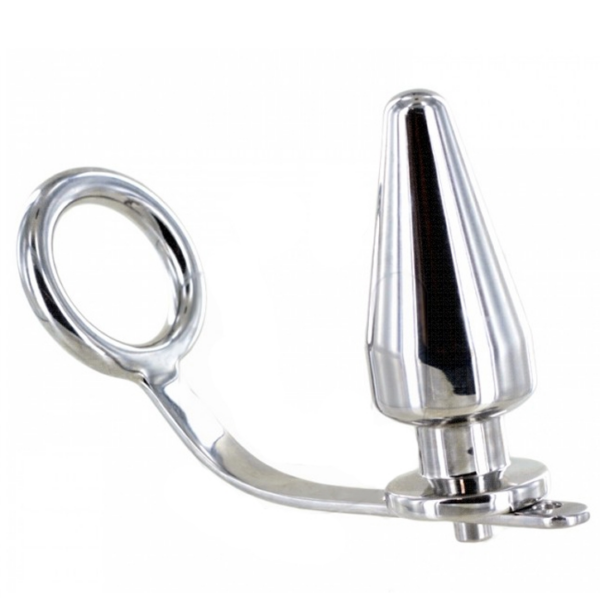 Metalhard Anillo Acero Con Plug Anal 45 X 45mm
