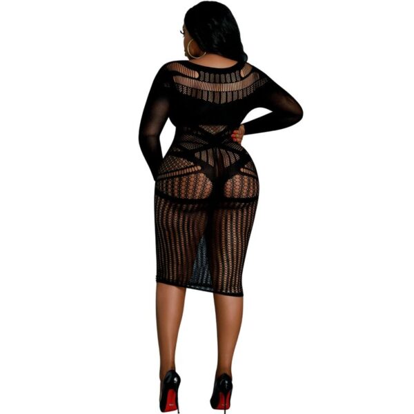 Moonlight – Modelo 3 Vestido Negro Talla Unica / Plus Size - Imagen 2
