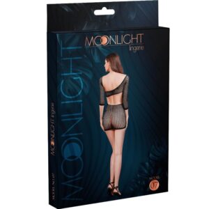 Moonlight – Modelo 7 Vestido DE Red Negro Talla Unica
