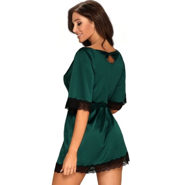 Obsessive – Sensuelia Peignoir Verde Xxl - Imagen 2