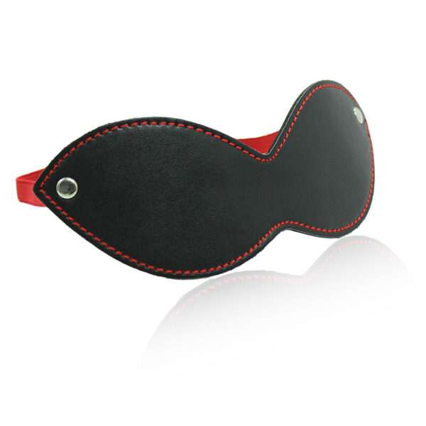 Ohmama Fetish – Antifaz Con Corchetes Negro-rojo - Imagen 2