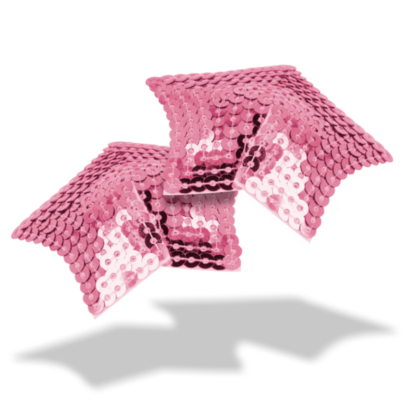Ohmama Fetish – Pezoneras Estrella Lentejuelas Rosa - Imagen 2