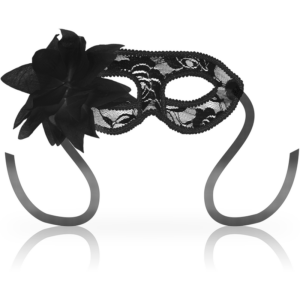Ohmama – Masks Antifaz Con Encajes Y Flor Negro