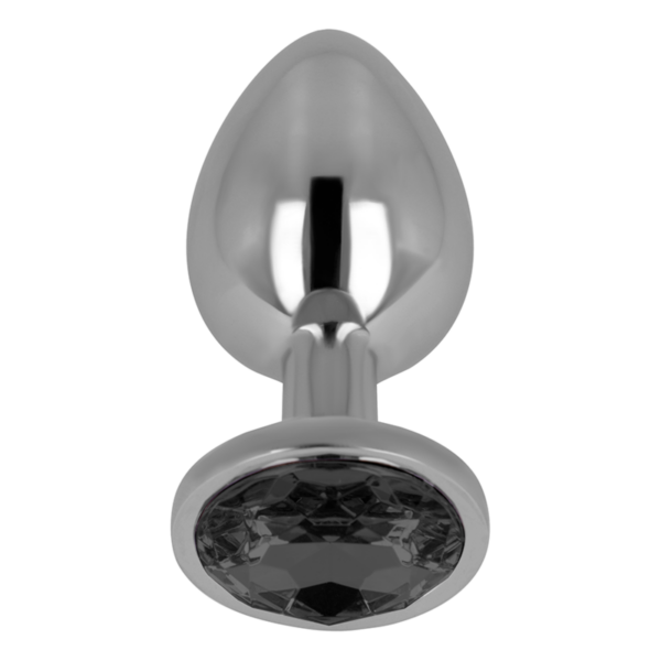 Ohmama – Plug Anal Con Cristal Negro 8 Cm - Imagen 2