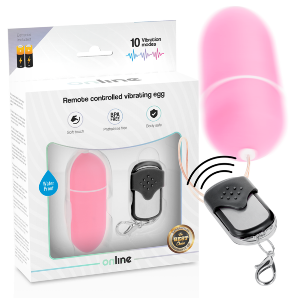 Online- Huevo Vibrador Control Remoto L Rosa - Imagen 2