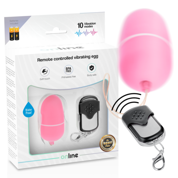 Online- Huevo Vibrador Control Remoto M Rosa - Imagen 2