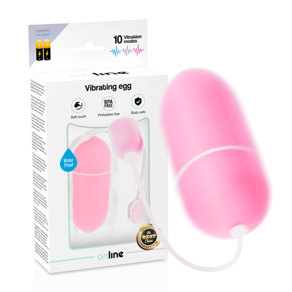 Online- Huevo Vibrador Waterproof Rosa - Imagen 2