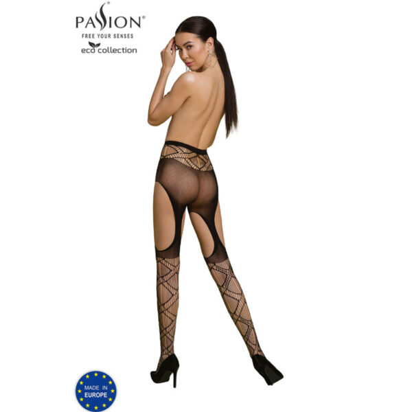 Passion – Eco Collection Bodystocking Eco S005 Negro - Imagen 2