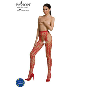 Passion – Eco Collection Bodystocking Eco S007 Rojo