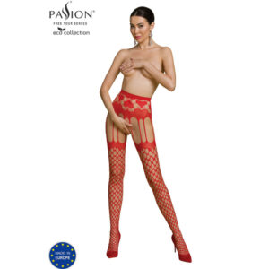 Passion – Eco Collection Bodystocking Eco S009 Rojo