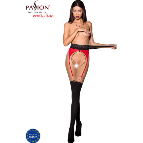 Passion – Tiopen 003 Medias Rojo 1/2 20/40 Den