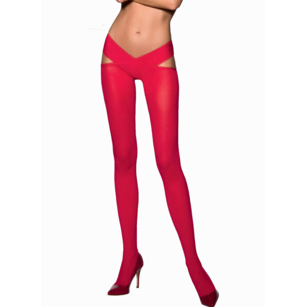 Passion – Tiopen 005 Medias Rojo 1/2 60 Den - Imagen 2