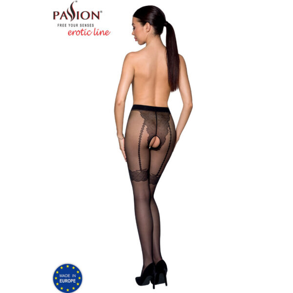 Passion – Tiopen 016 Medias Negro 1/2 20 Den - Imagen 2