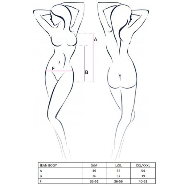 Passion – Woman Jean Teddy Negro Talla L/xl - Imagen 2