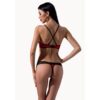 Passion – Woman Scarlet Bikini Rojo Y Negro S/m - Imagen 2