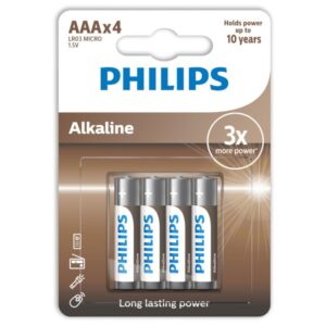 Philips – Alkaline Pila AAA Lr03 Blister*4