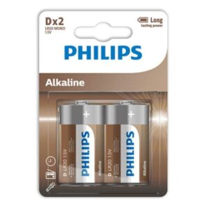 Philips – Alkaline Pila D Lr20 Blister*2