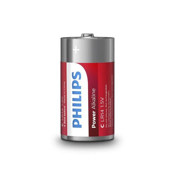 Philips – Power Alkaline Pila C Lr14 Blister*2 - Imagen 2