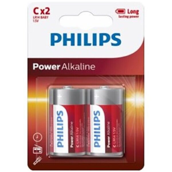 Philips – Power Alkaline Pila C Lr14 Blister*2