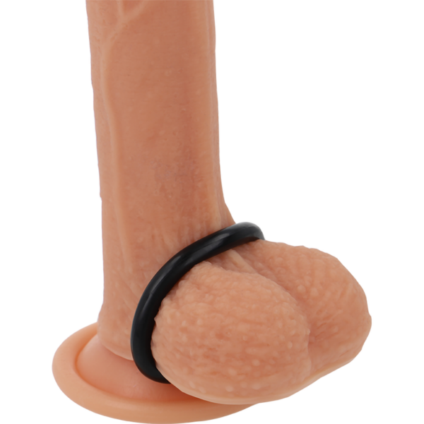 Powering – Super Flexible Y Resistente Anillo Pene  3.5cm Negro - Imagen 2